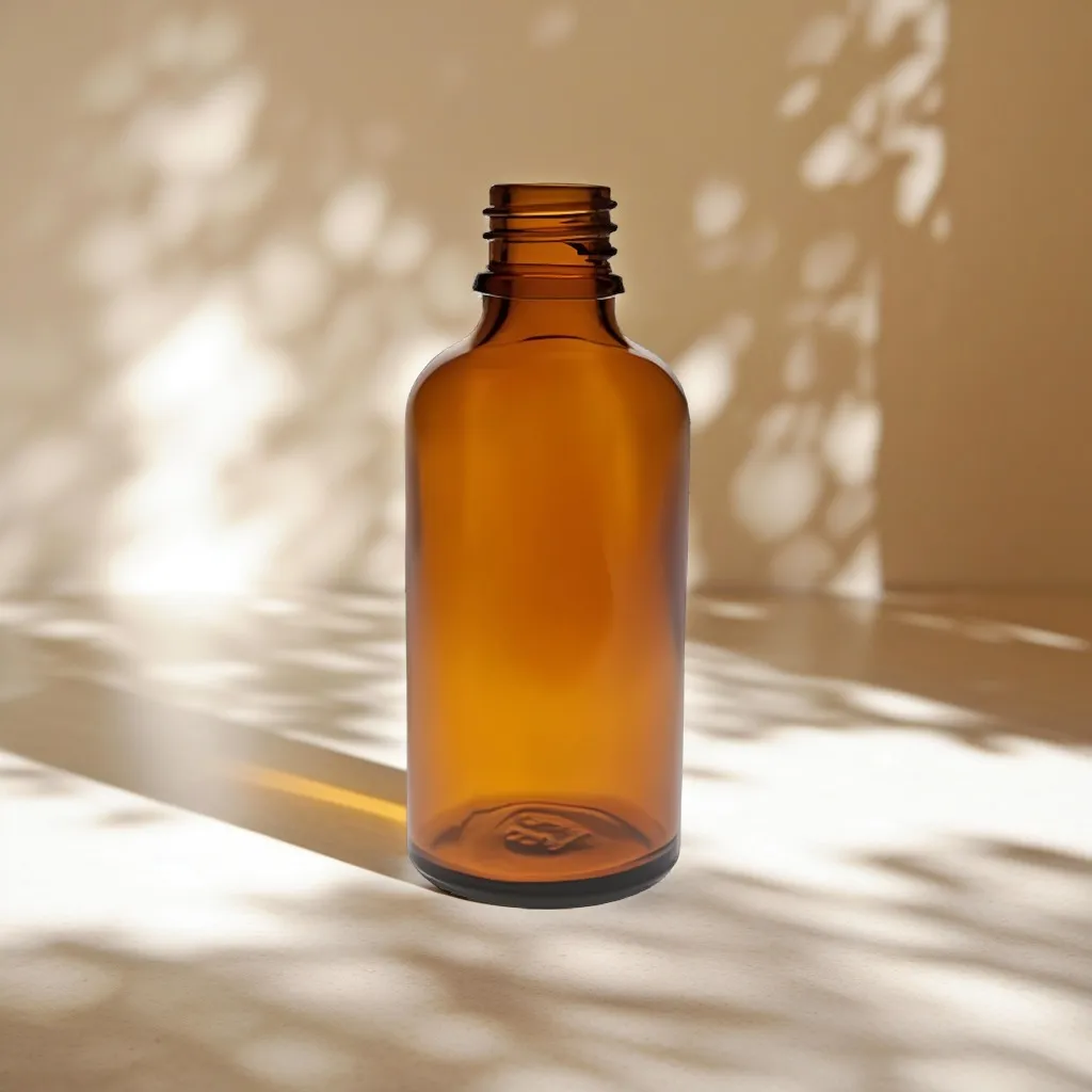 Hedenhus glasflaske brun 50 ml DIN18 til olier