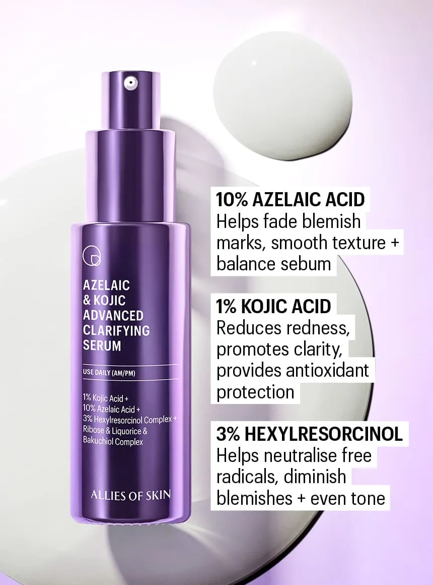 Allies of Skin Clear + Firm Duo serum sæt uren hud