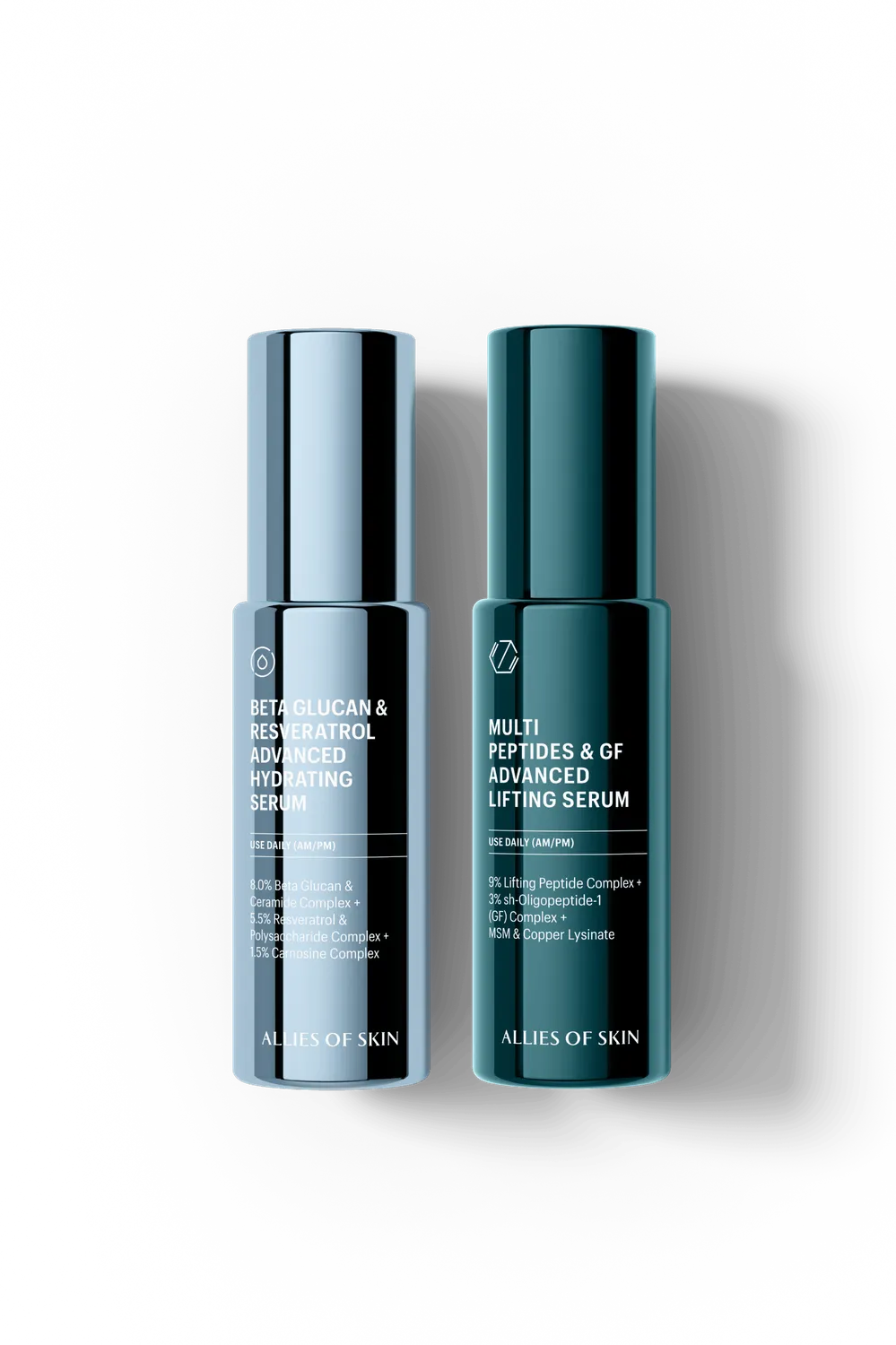 Allies of Skin Hydrate & Renew Duo serum sæt fugt