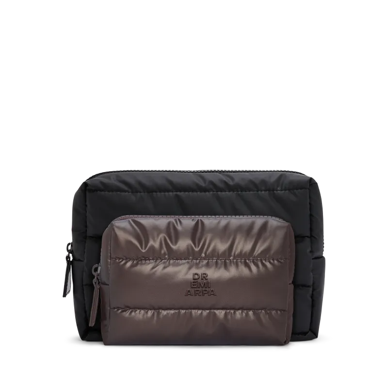 Dr. Emi Arpa Petite Puffer Beautybag Brun Mini