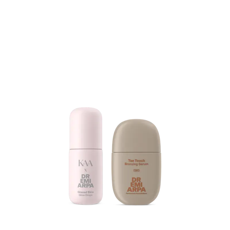 Dr. Emi Arpa Glazed Sun-Kissed glow sæt serum duo