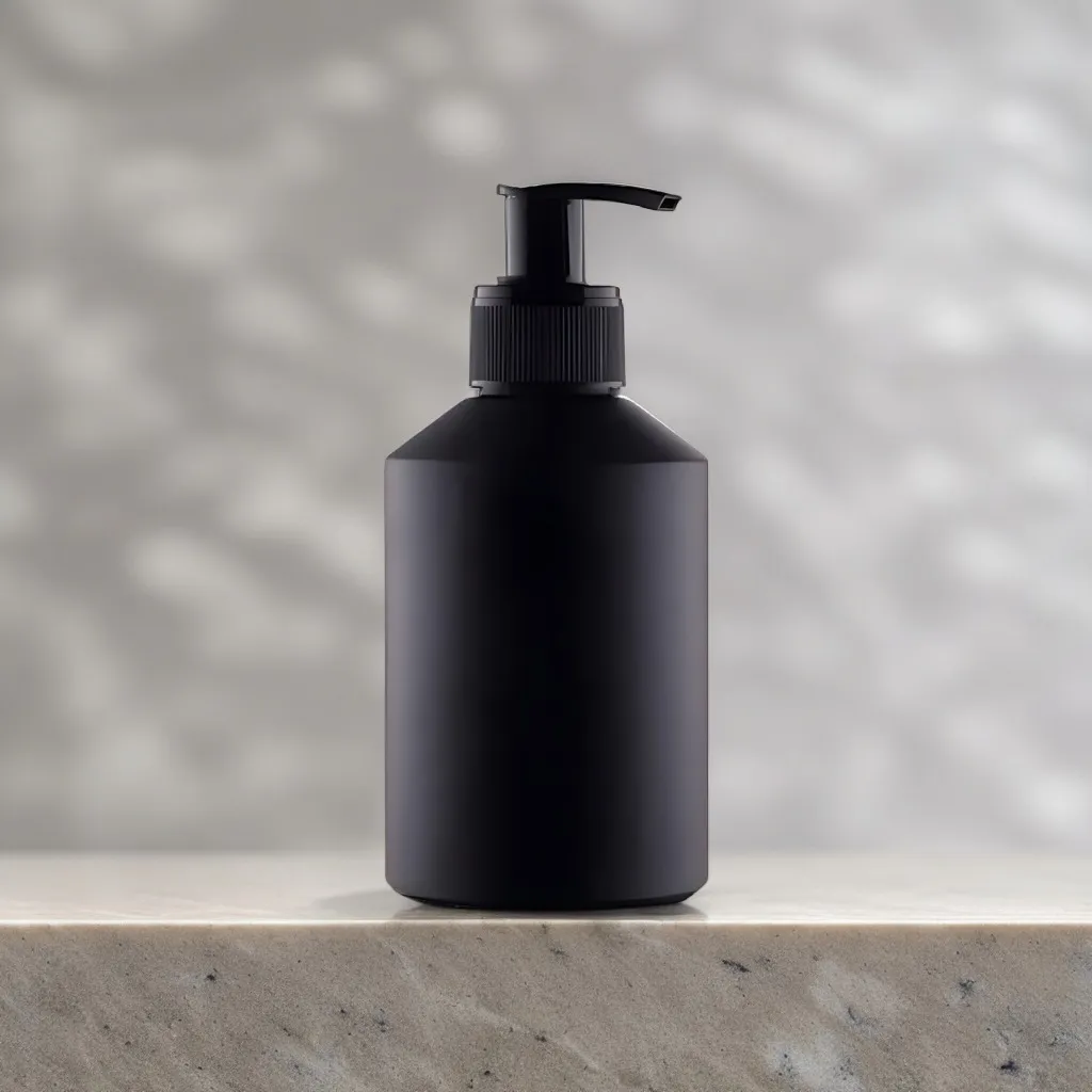 Hedenhus.dk Glasflaske sort med pumpe 200 ml