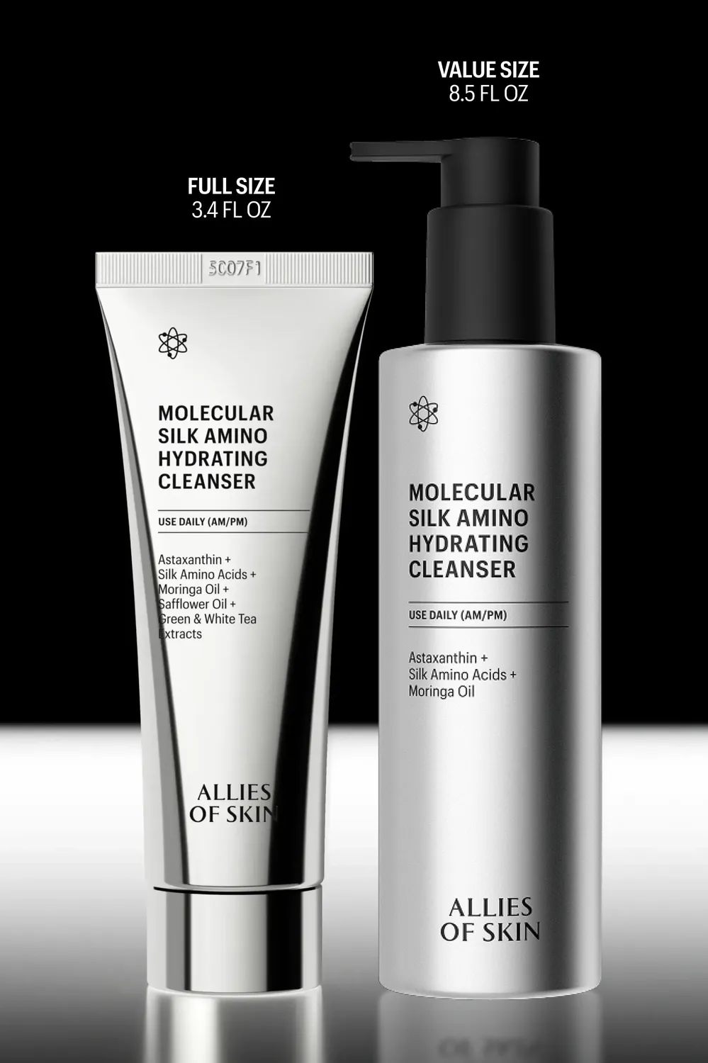 Allies of Skin Molecular Silk Amino Hydrating Cleanser rensegel large