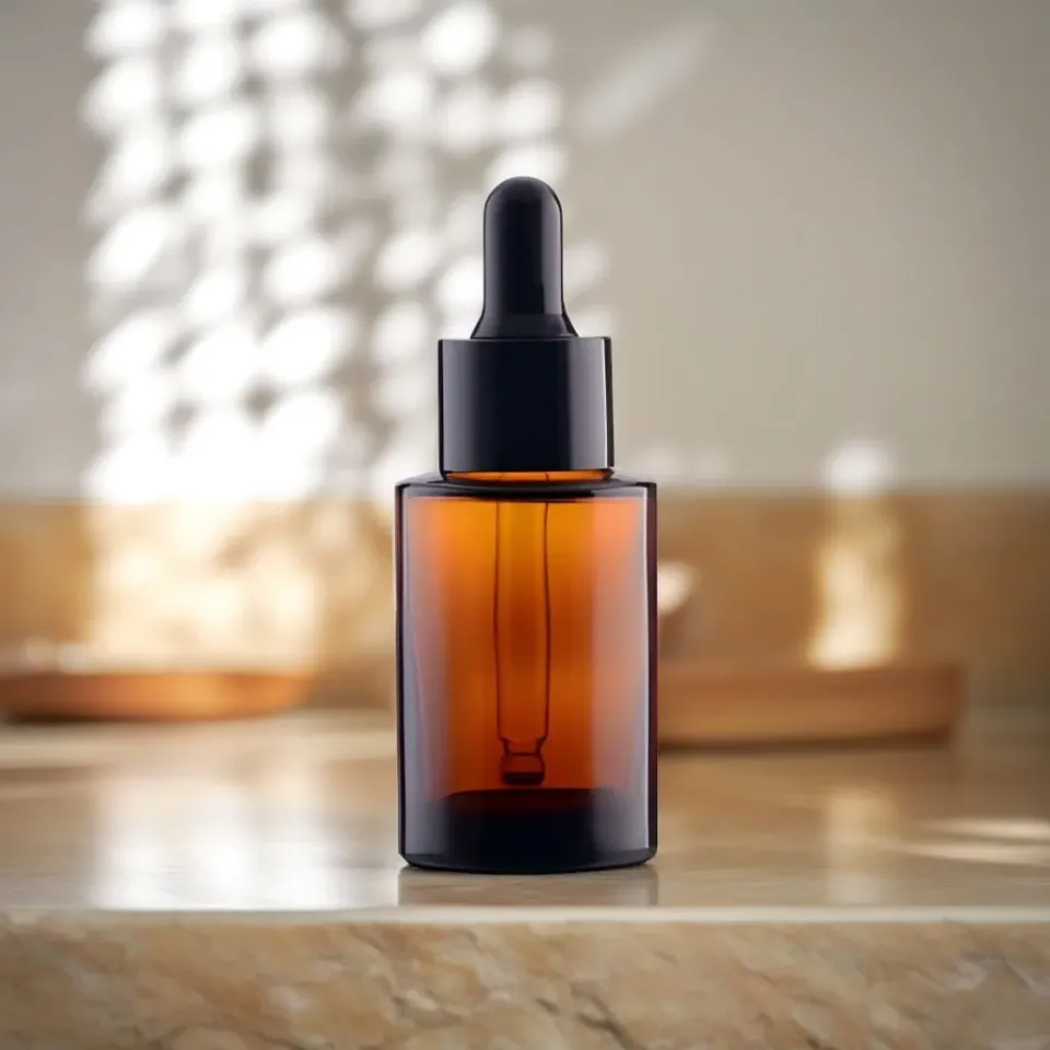Hedenhus 30 ml brun glasflaske med pipette – lysbeskyttende