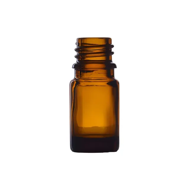 Hedenhus.dk 5 ml brun glasflaske DIN18 til olier