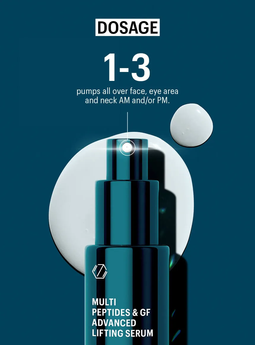 Allies of Skin Multi Peptides & GF Advanced Lifting Serum løftende