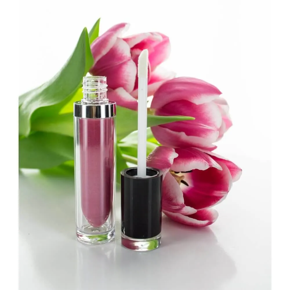 Hedenhus Lip Gloss hylster 7,5 ml sort sølv tom