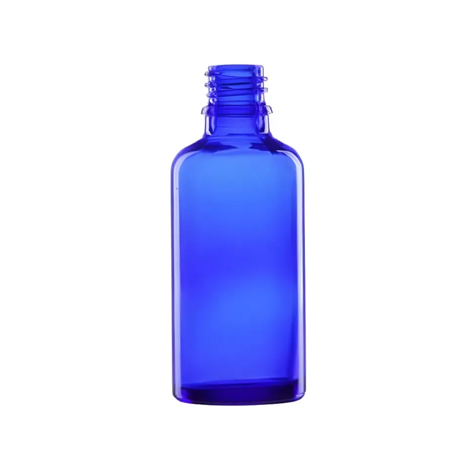 Hedenhus 50 ml blå glasflaske DIN18 serum lysbeskyttet