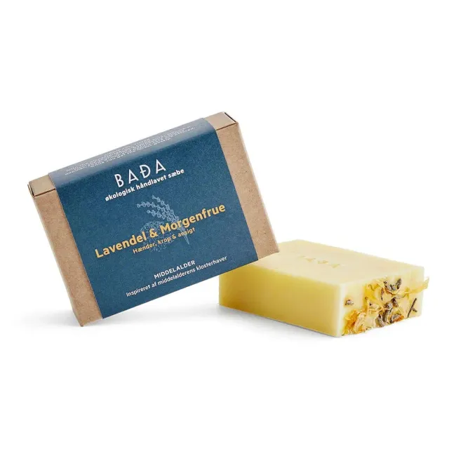 Hedenhus.dk Lavendel & Morgenfrue sæbe økologisk 100 g