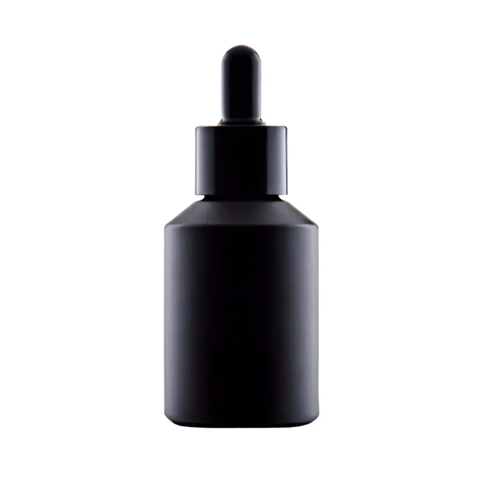 Hedenhus sort glasflaske 60 ml med pipette lysbeskyttende