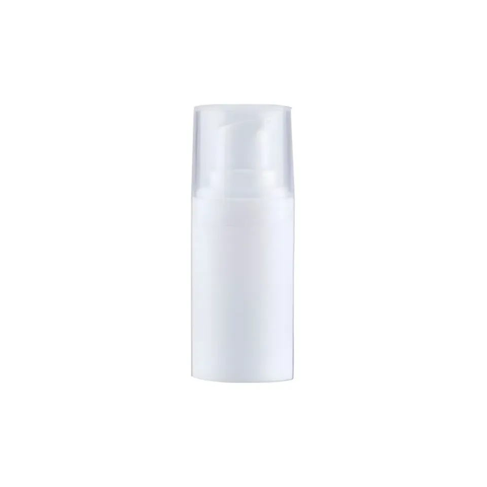 Hedenhus.dk hvid pumpeflaske 15 ml slangeløs airless