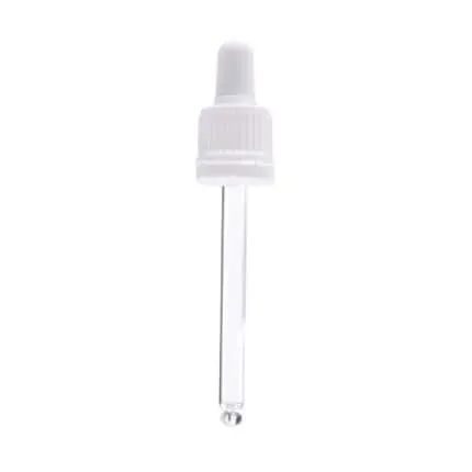 Hedenhus.dk Hvidt pipettelåg 89 mm til 50 ml DIN18 glasflaske