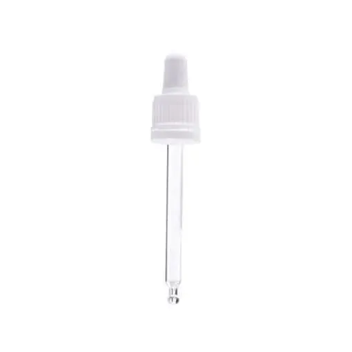 Hedenhus pipettelåg hvidt DIN18 50 ml 89 mm glas