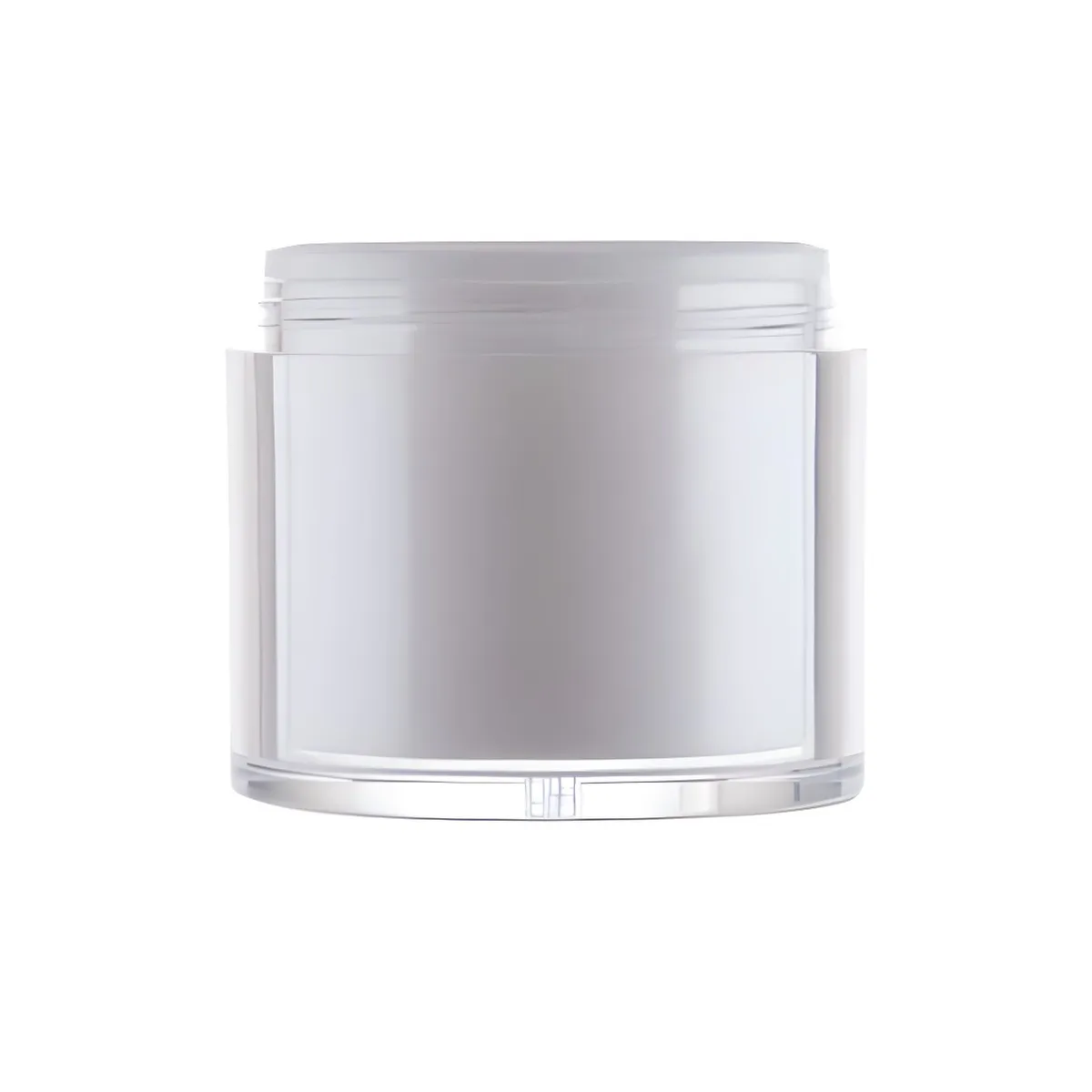 Hedenhus pumpekrukke airless 50 ml hvid sølv