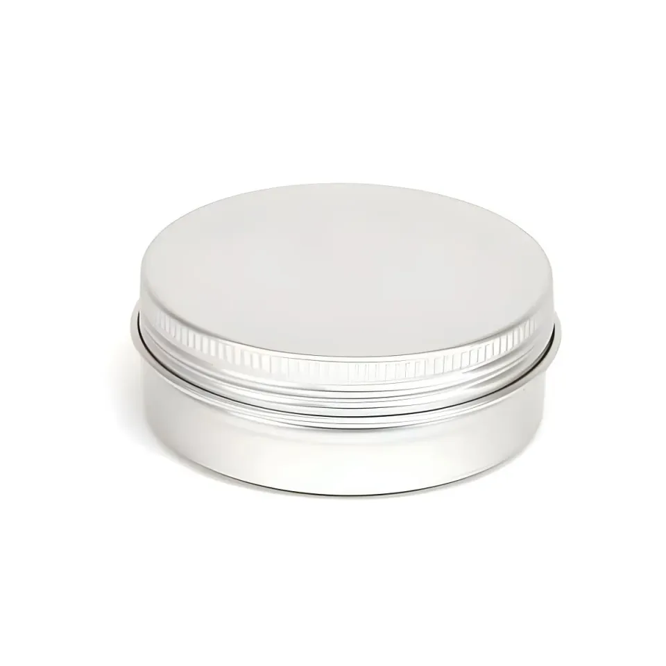 Hedenhus Aluminiumsbøtte 60 ml Cremedåse Sølv