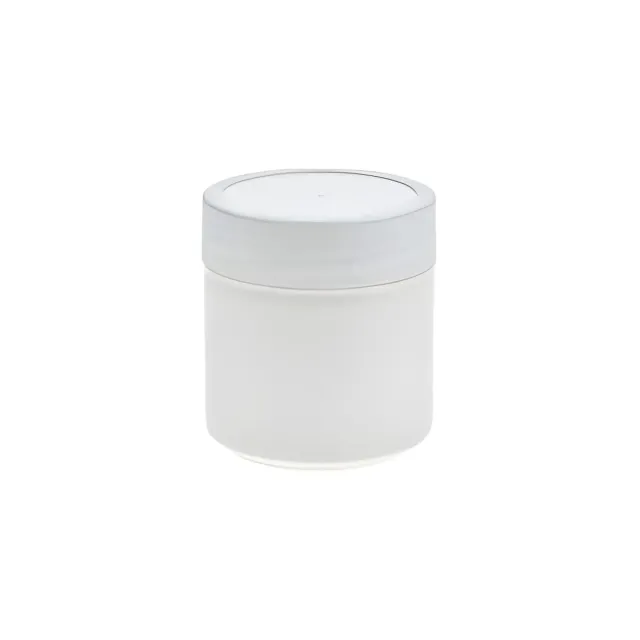 Hedenhus hvid plastdåse 35 ml med låg
