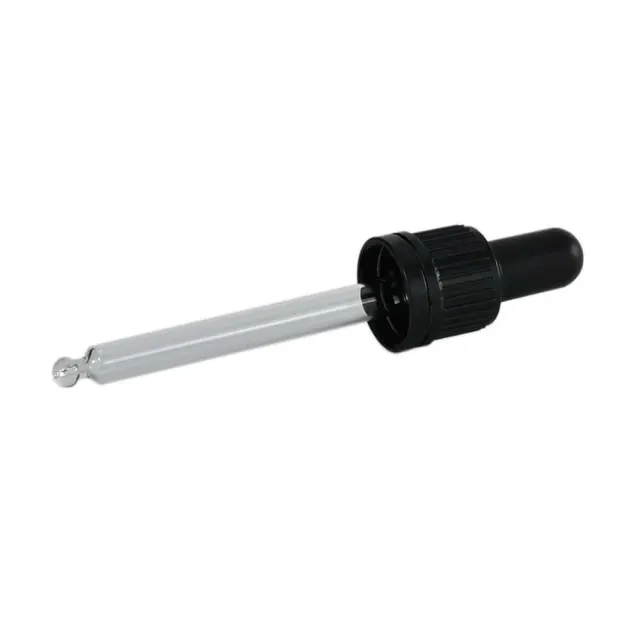 Hedenhus sort pipettelåg DIN18 88 mm til 50 ml