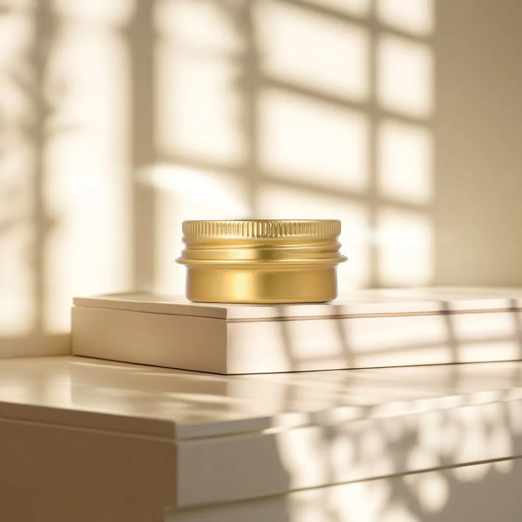 Hedenhus alubøtte guld 15 ml cremebøtte