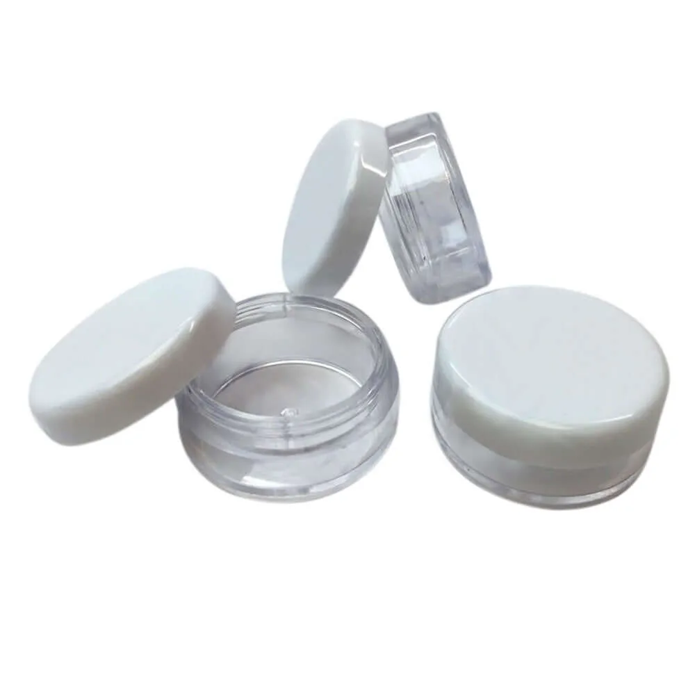 Hedenhus 5 ml rund beholder til kosmetik – hård plast