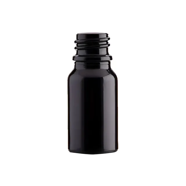 Hedenhus 10 ml Sort Glasflaske DIN18 lysbeskyttende