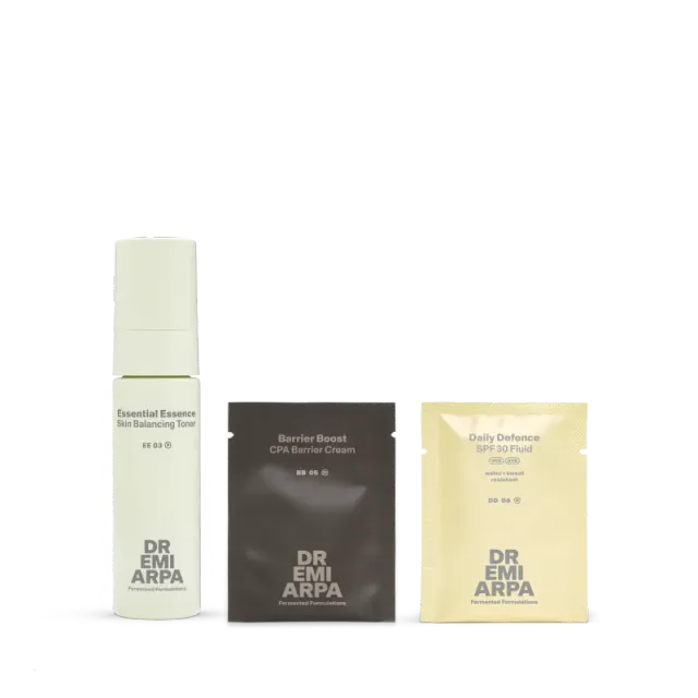 Dr. Emi Arpa Prepare Protect Pamper rejsesæt mini toner SPF sommer