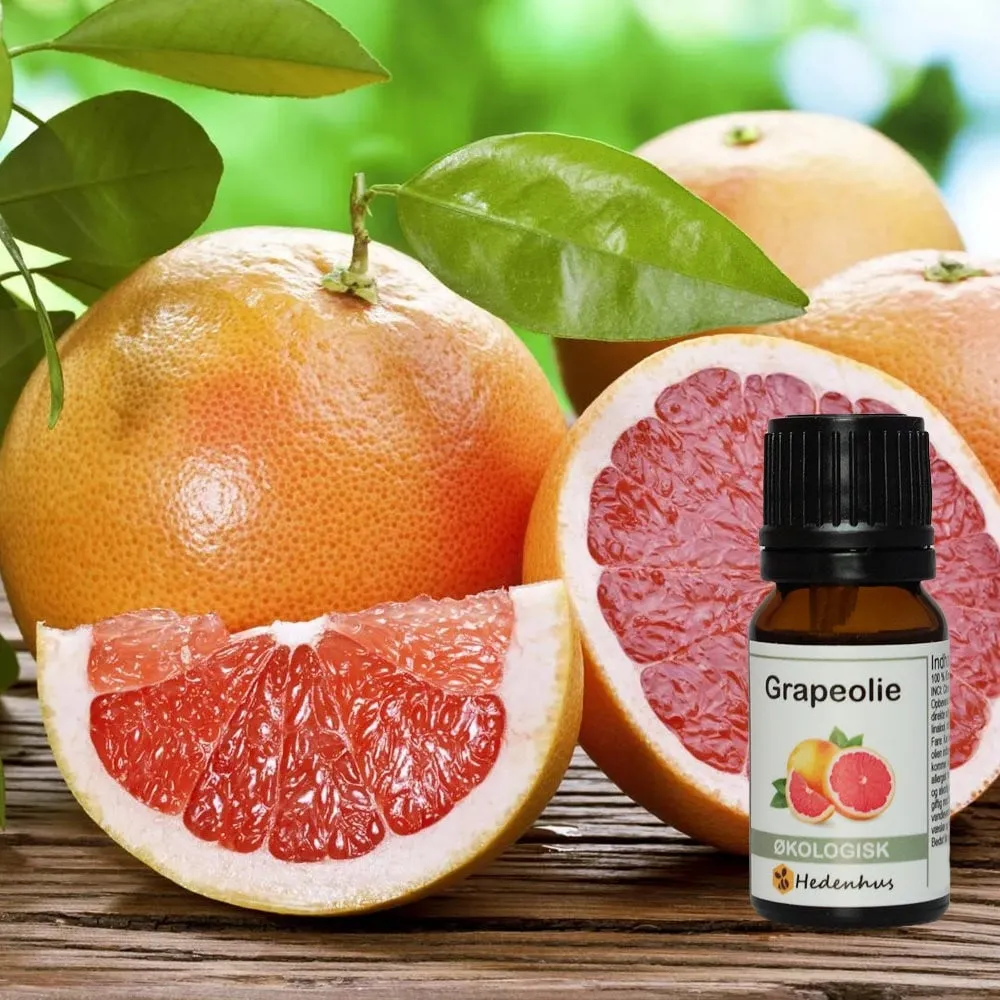 Hedenhus økologisk grapeolie æterisk citrus