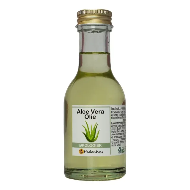 Hedenhus.dk økologisk Aloe Vera olie til hud og hår