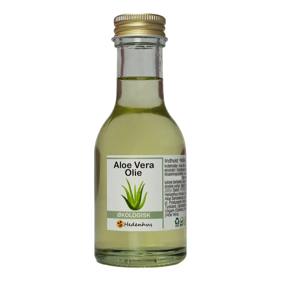 Hedenhus.dk økologisk Aloe Vera olie til hud og hår