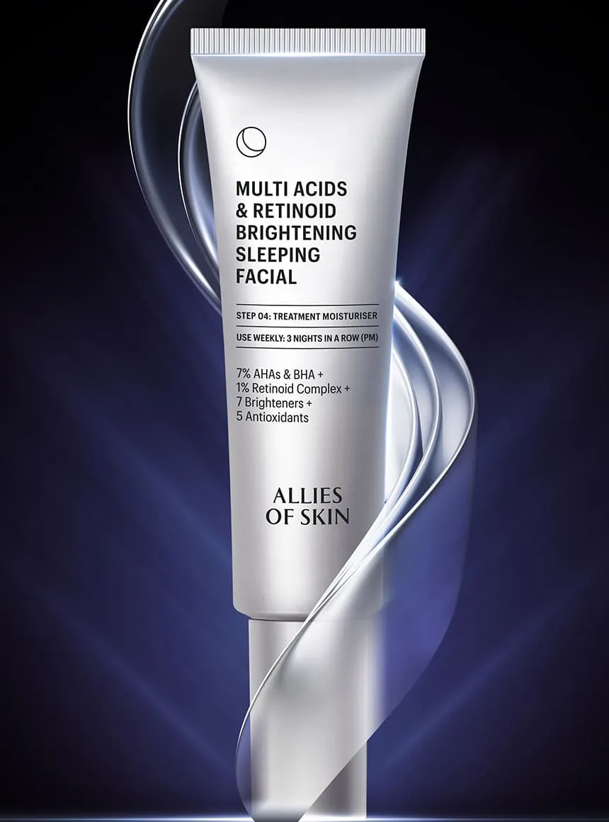 Allies of Skin Multi Acids Retinoid Sleeping Facial natmaske