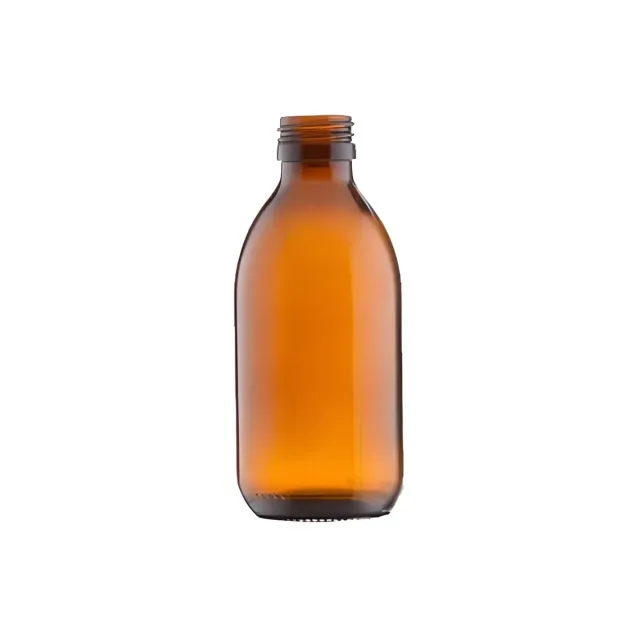 Hedenhus brun glasflaske 200 ml 28/410 lysbeskyttende