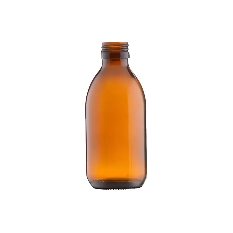 Hedenhus brun glasflaske 200 ml 28/410 lysbeskyttende