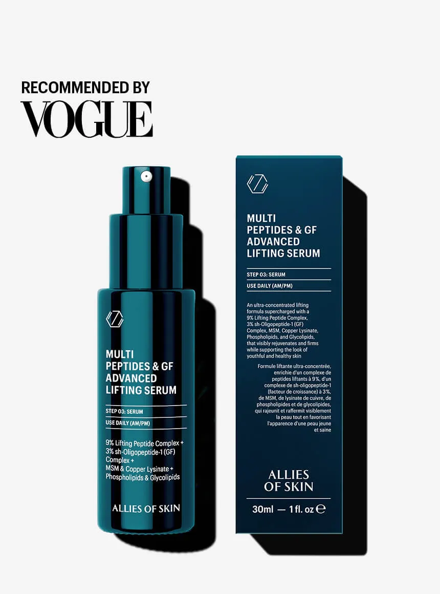Allies of Skin Multi Peptides & GF Advanced Lifting Serum løftende
