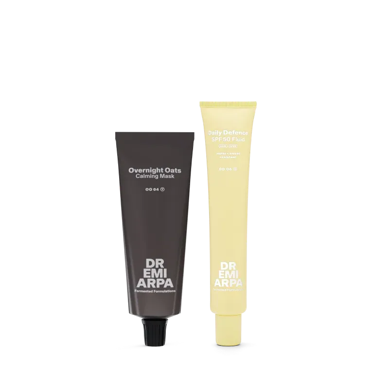 Dr. Emi Arpa Overnight Oats Daily Defence SPF 50 sæt sol
