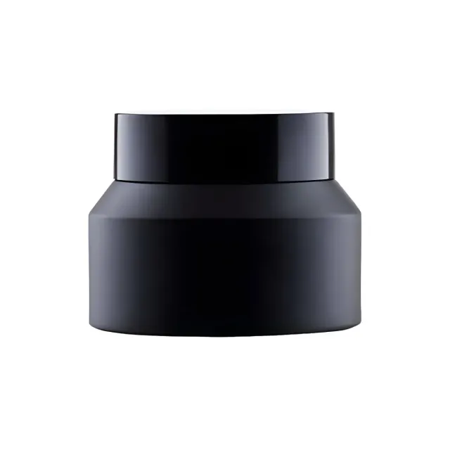 Hedenhus.dk 50 ml sort cremebøtte glas med sort låg