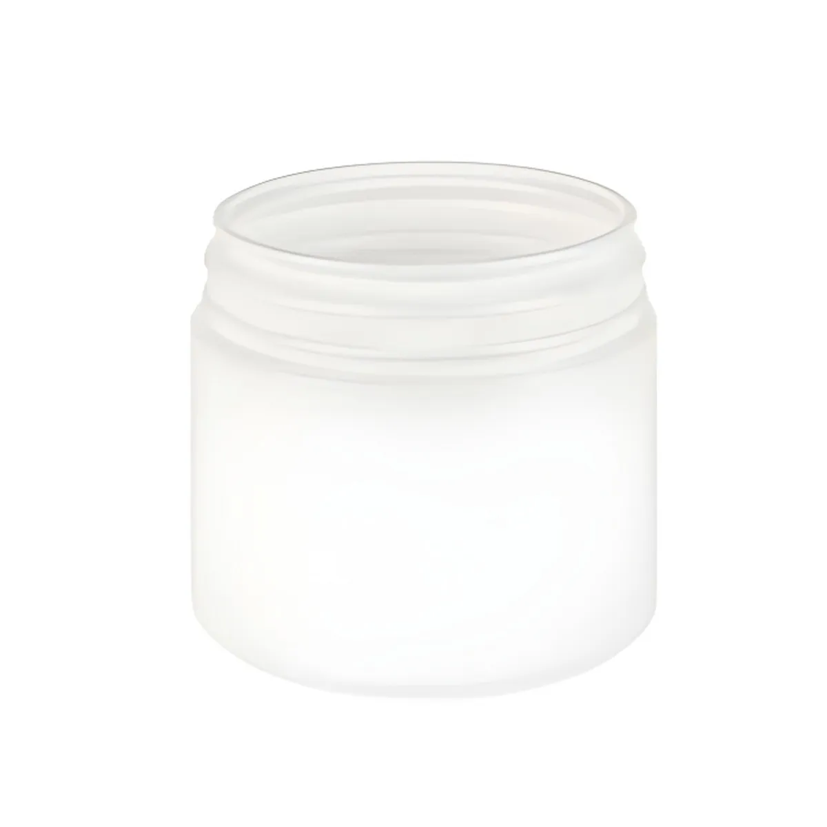Hedenhus hvid plastdåse 500 ml med originalring