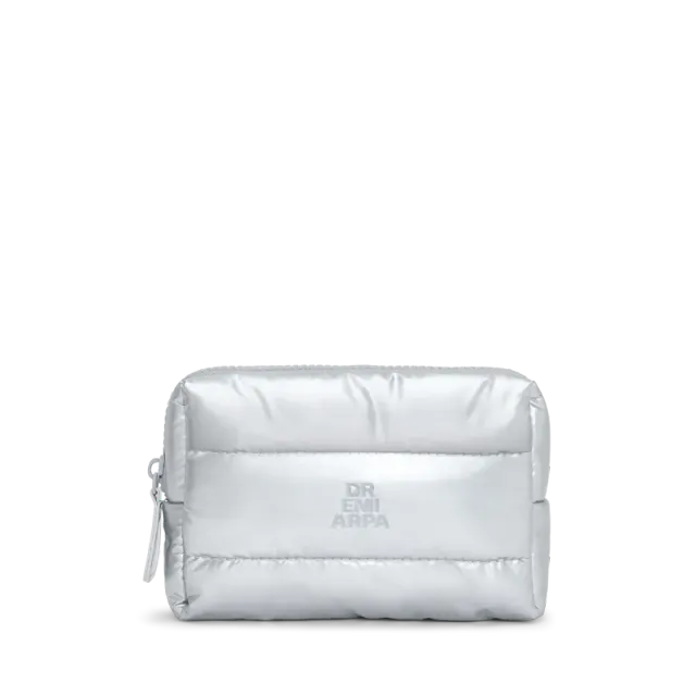 Dr. Emi Arpa Petite Puffer toilettaske sølv mini