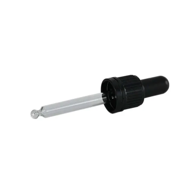 Hedenhus pipettelåg sort DIN18 30 ml 78 mm glaspipette