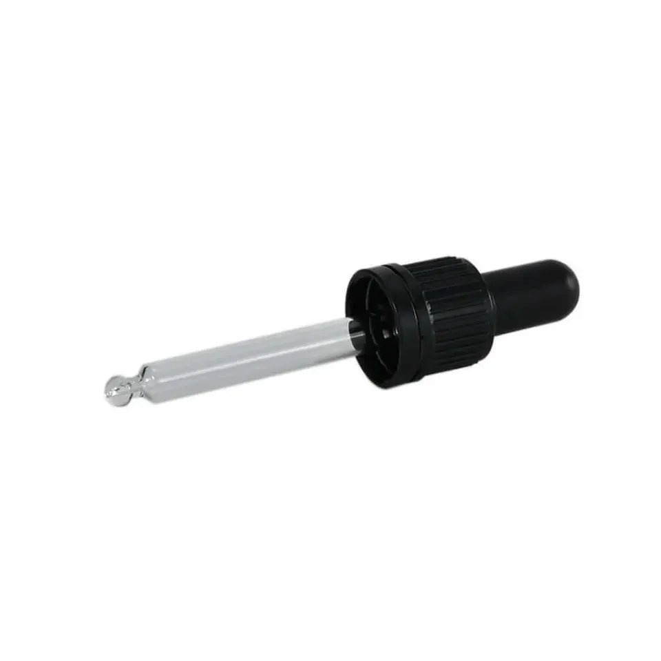 Hedenhus pipettelåg sort DIN18 30 ml 78 mm glaspipette