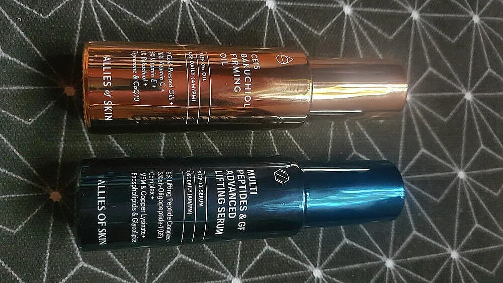 Allies of Skin Multi Peptides & GF Advanced Lifting Serum løftende