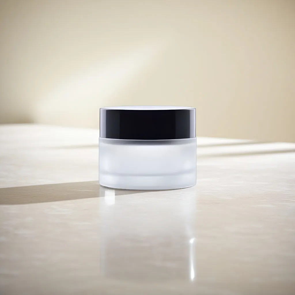 Hedenhus Cremebøtte glas 50 ml sort låg