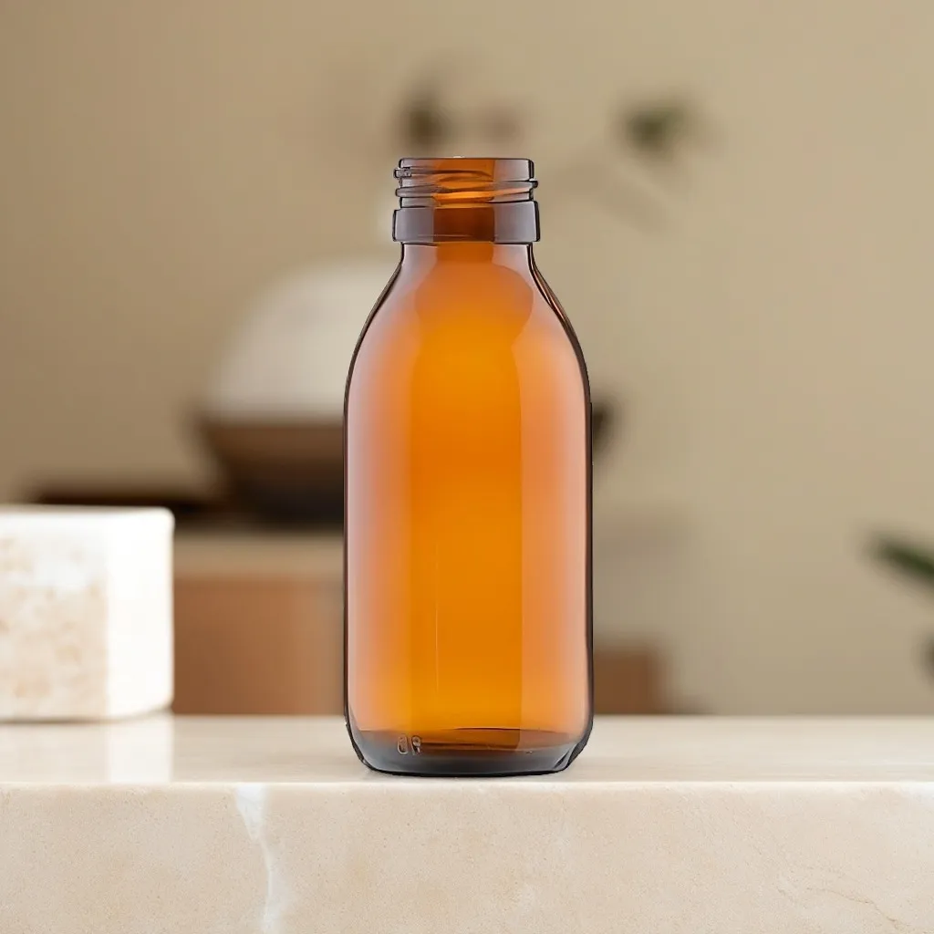 Hedenhus 100 ml glasflaske brun 28/410