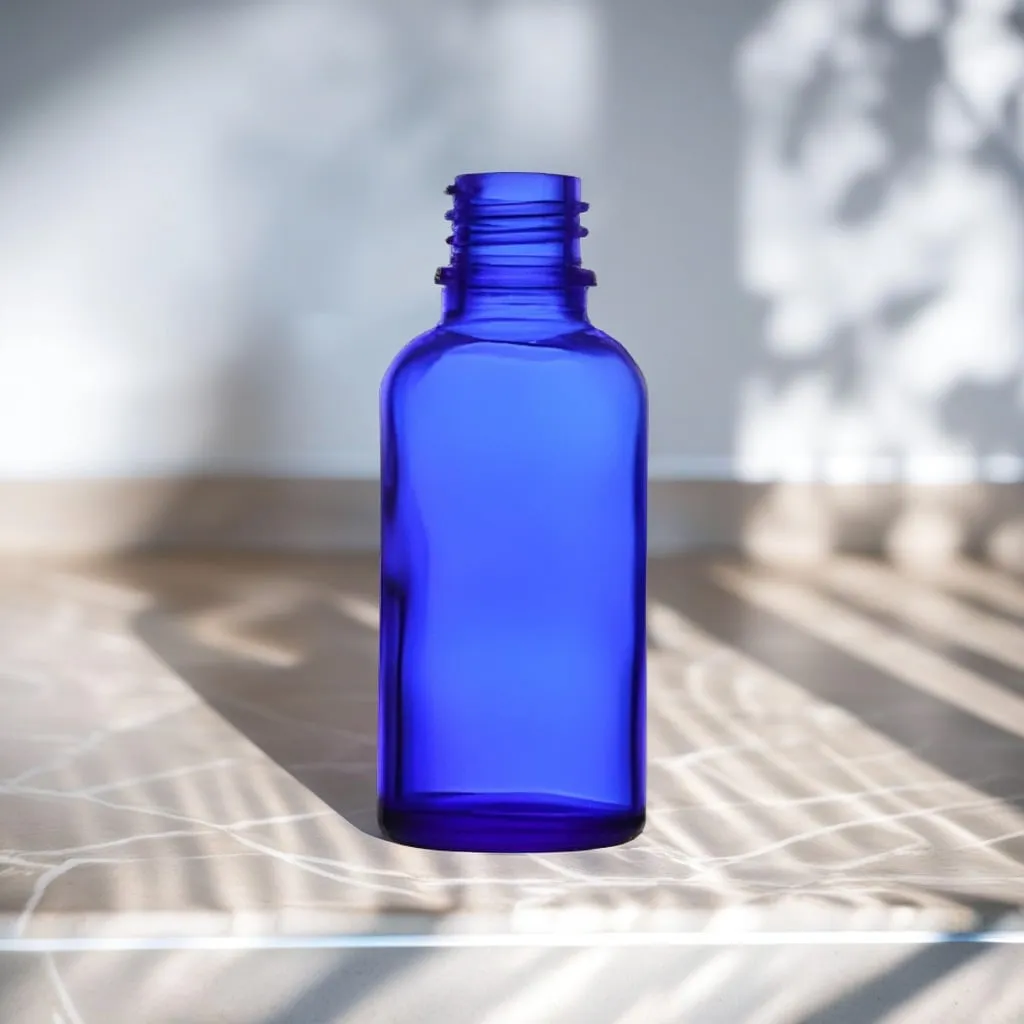 Hedenhus.dk DIN18 glasflaske 30 ml blå
