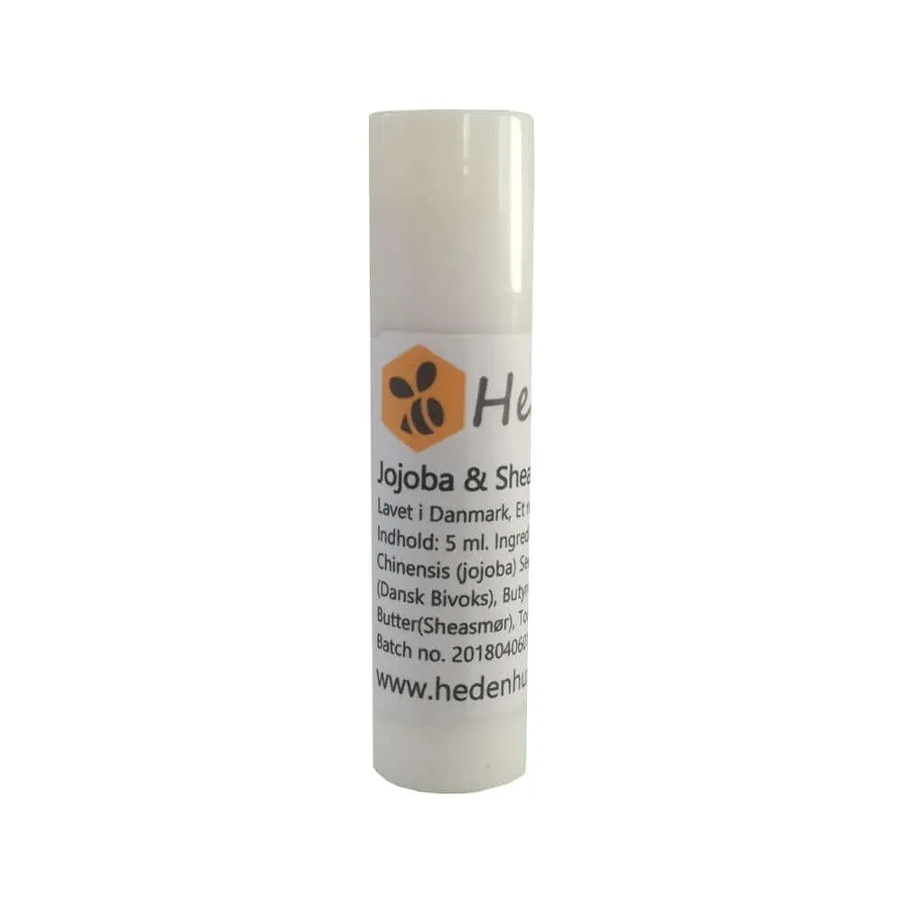 Hedenhus Jojoba Sheasmør Læbepomade uden parfume