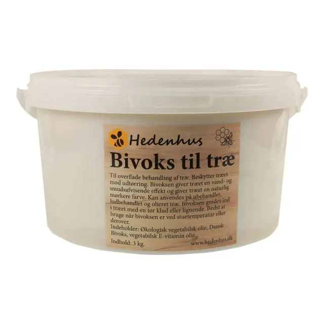 Hedenhus Bivoks til Træ 3 kg Naturlig Møbelpleje