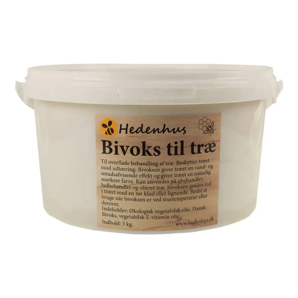 Hedenhus Bivoks til Træ 3 kg Naturlig Møbelpleje