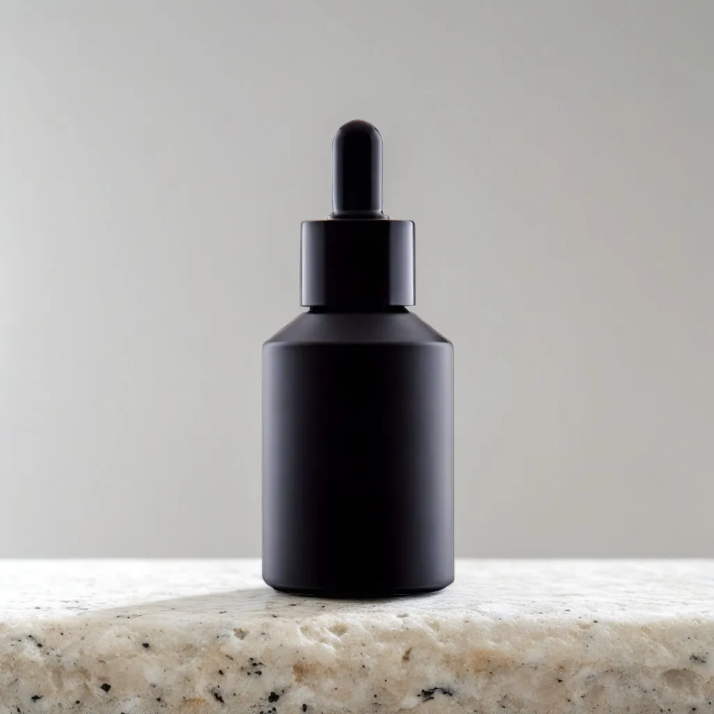 Hedenhus sort glasflaske 60 ml med pipette lysbeskyttende