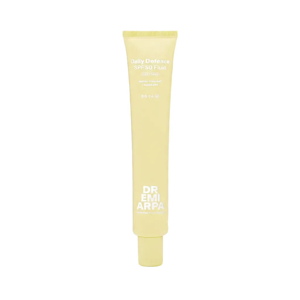 Dr. Emi Arpa Defence Duo SPF 50 Light Medium + Quick Fix Brush solcreme