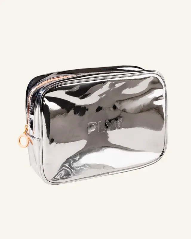 PLY SKIN The Chrome Bag toilettaske sølv til hudpleje