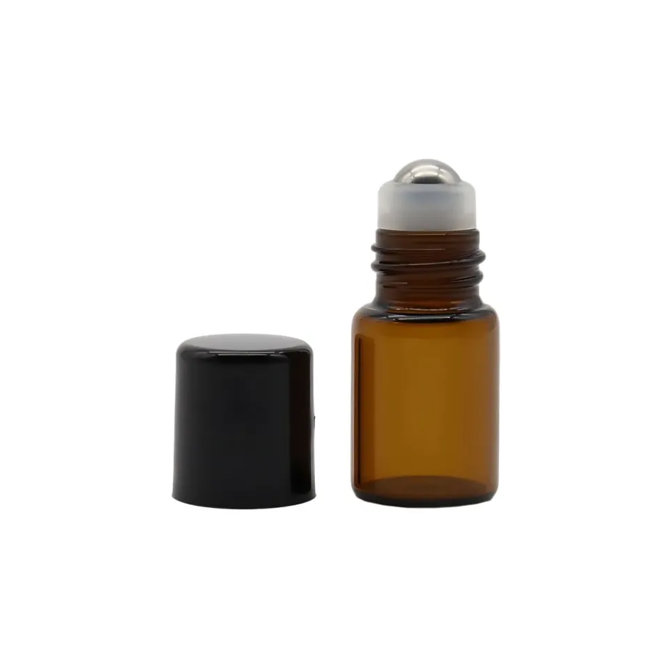 Hedenhus.dk 2 ml brun glasflaske roll-on mini
