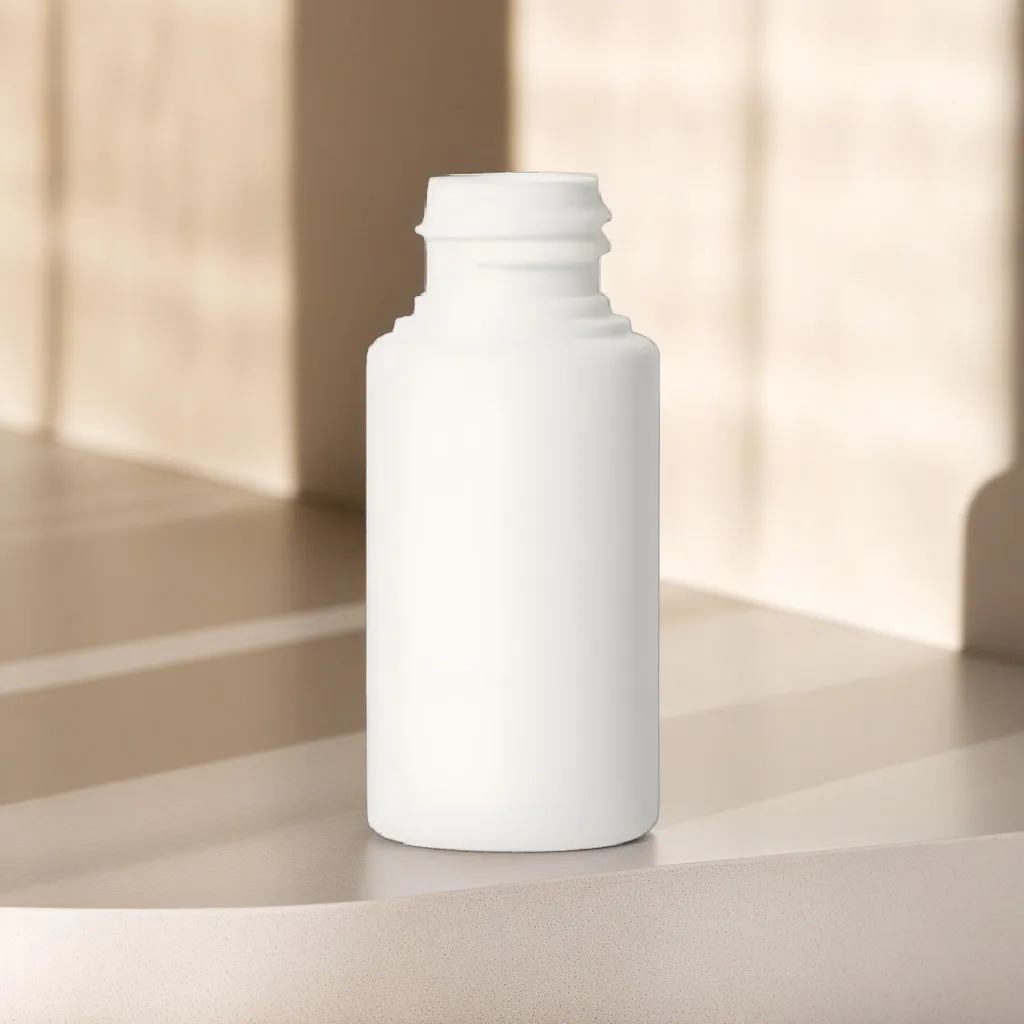 Hedenhus.dk hvid plastflaske 30 ml HDPE 24/410 mat